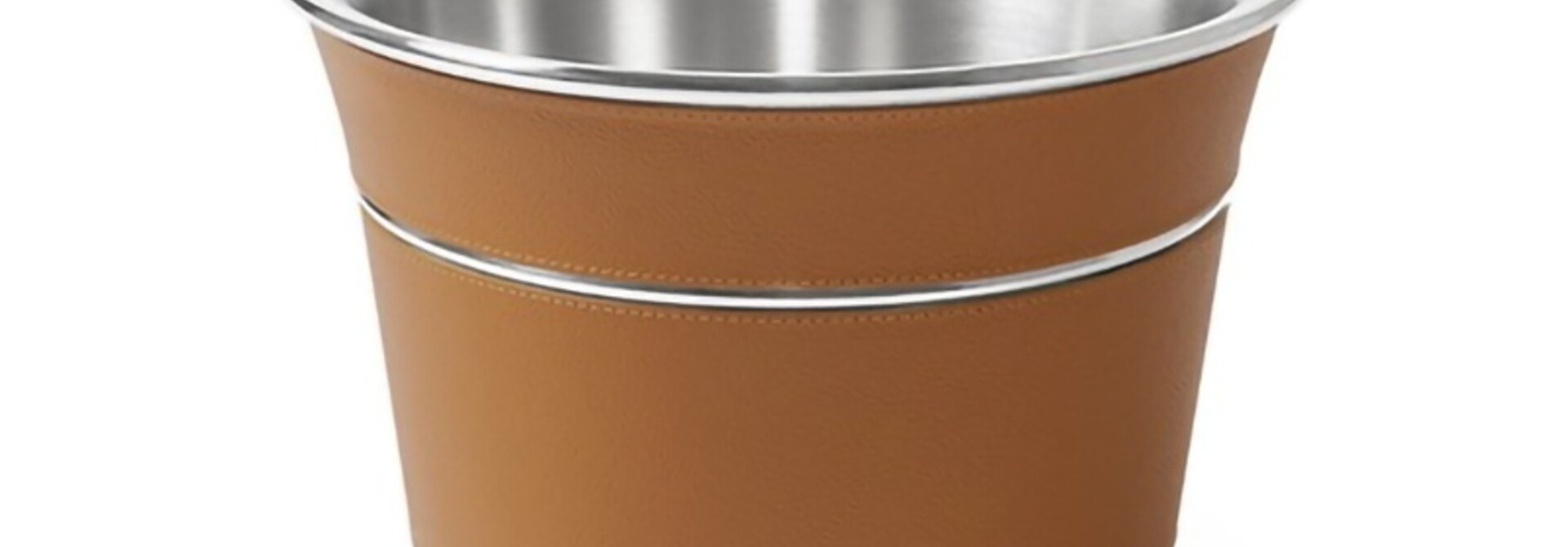Poltrona Frau Leather Champagne Bucket Camel