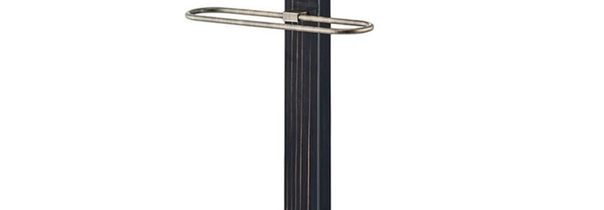 Valet de Chambre Levanzo Bois Ébène Laqué & Corne Noir
