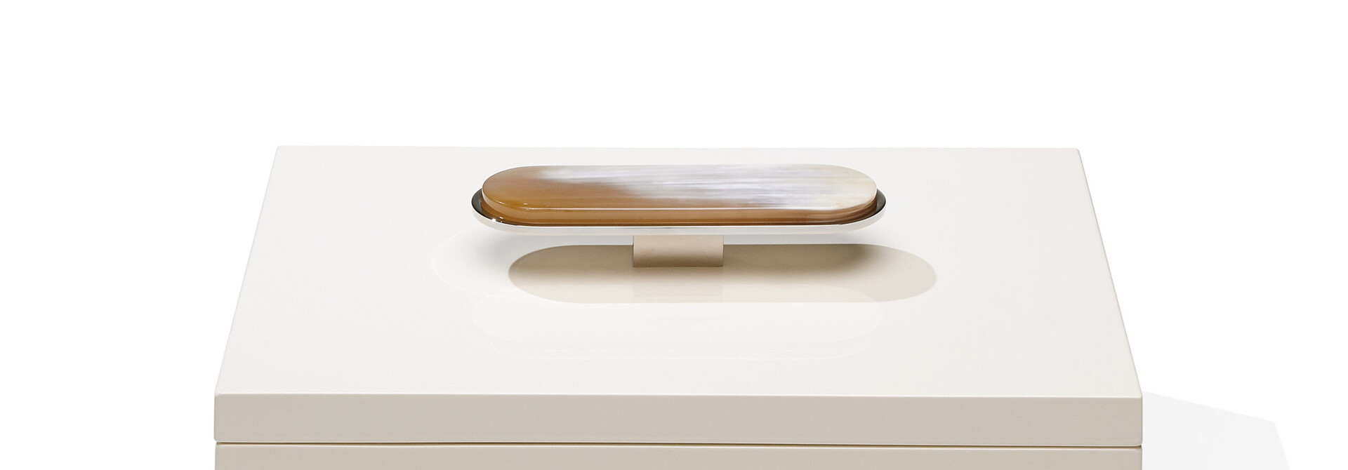 Boite  Priora Bois Laqué & Corne Ivoire 28cm