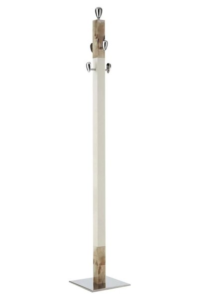 Porte-Manteau Giglio en Bois Laqué et Corne Ivoire