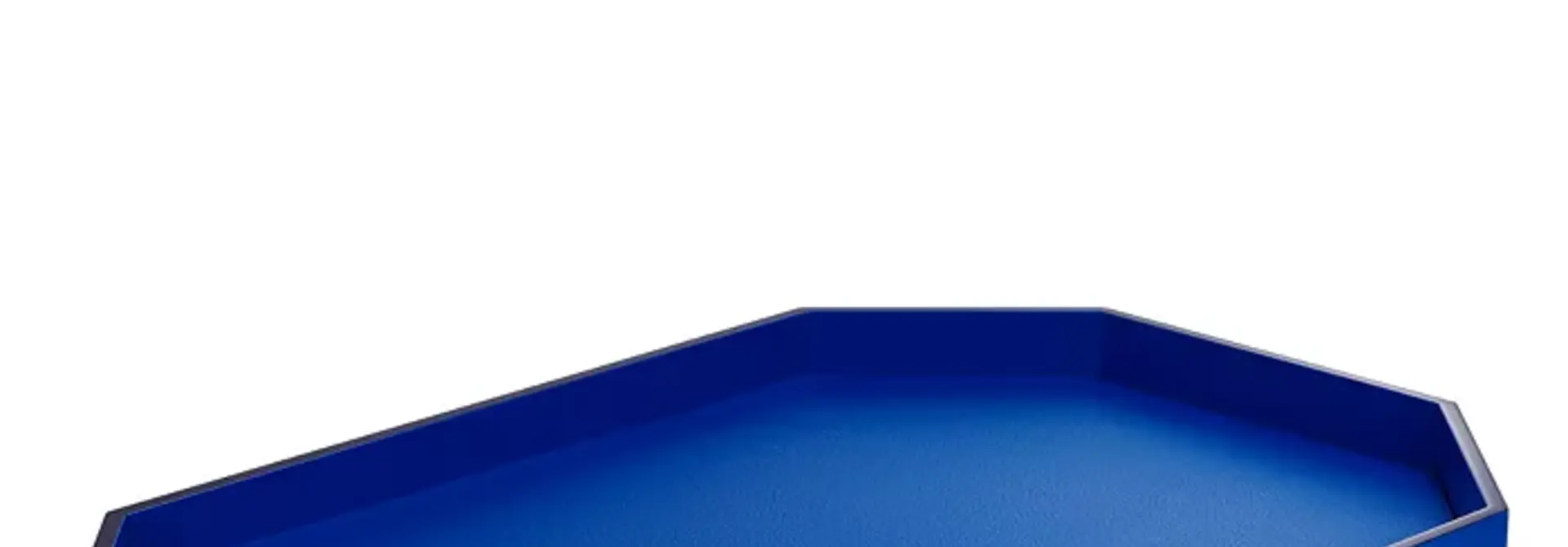 Plateau Octogone Bleu L