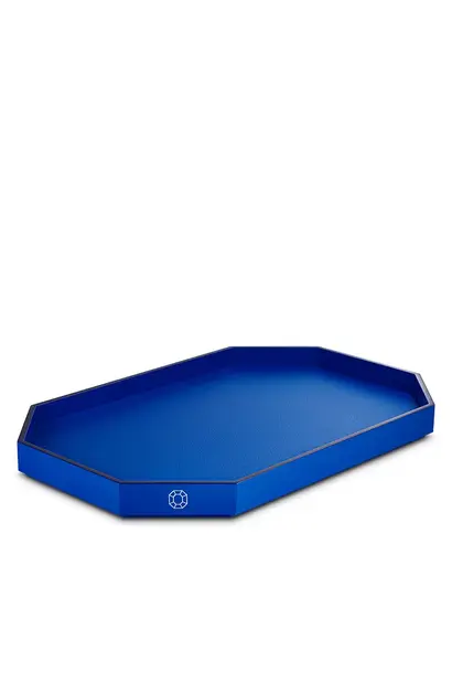 Octogone Blue Tray L