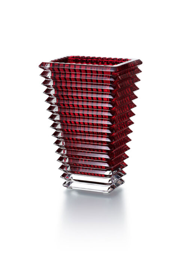 Vase Eye Rectangulaire Rouge S-1