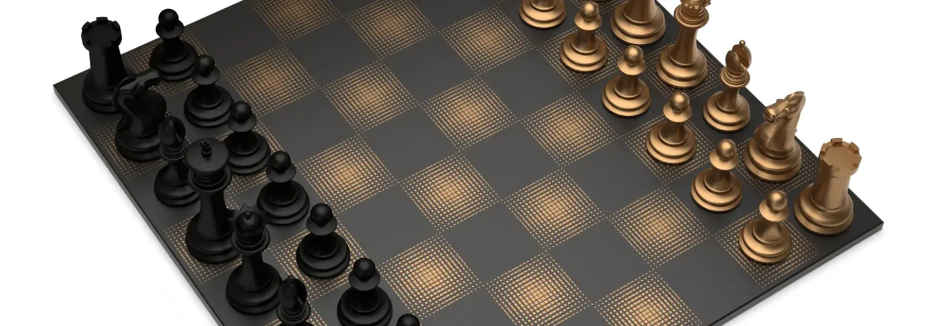 Jeu d’Échecs Bronze Series: Bronze vs. Noir