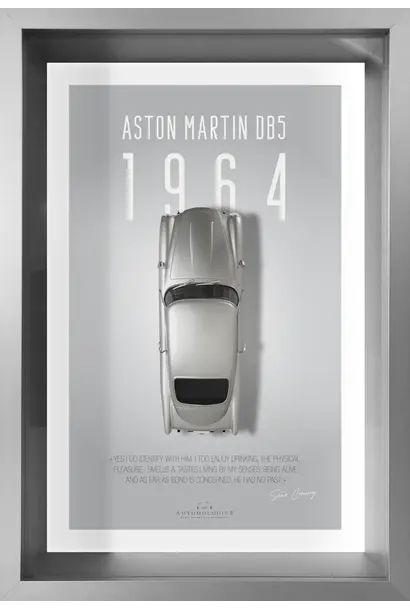 Aston Martin DB5 1964 Framed Artwork 40 × 60 cm
