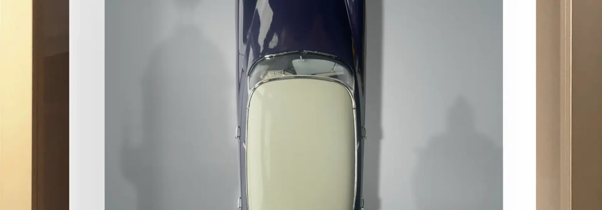Cadre Paris Place Vendôme - Citroen DS - Cadre Or 40 × 60 cm