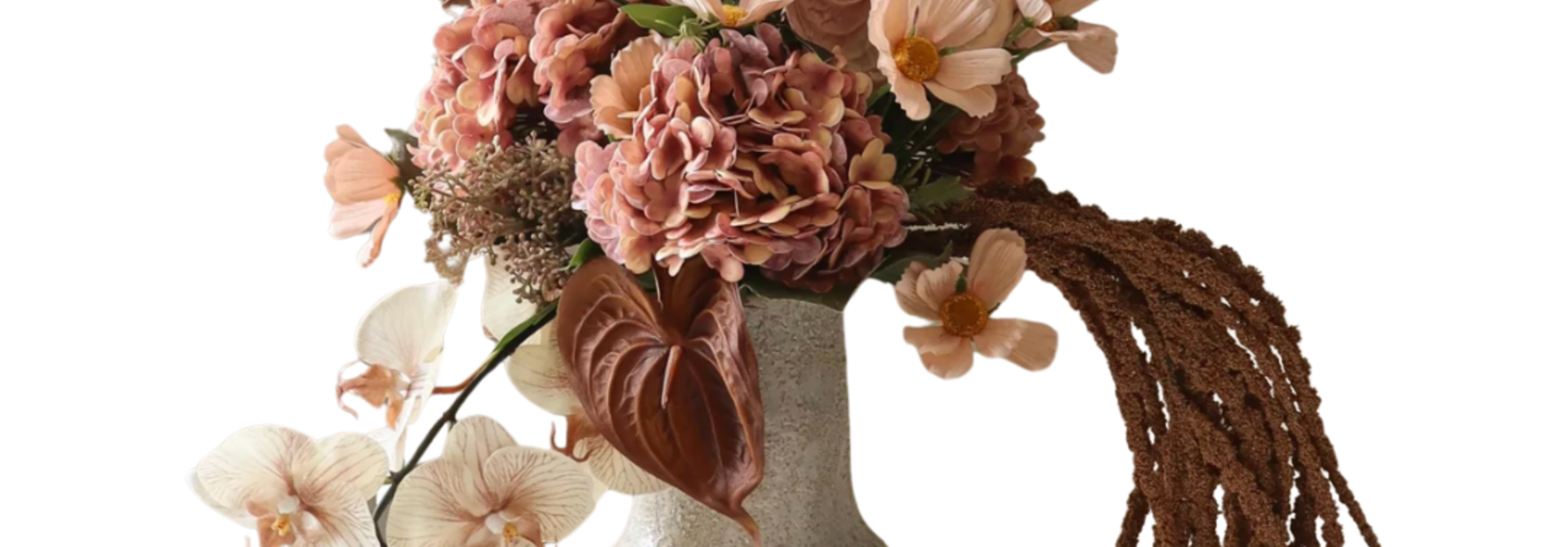 Old Rose Artificial Flower Bouquet