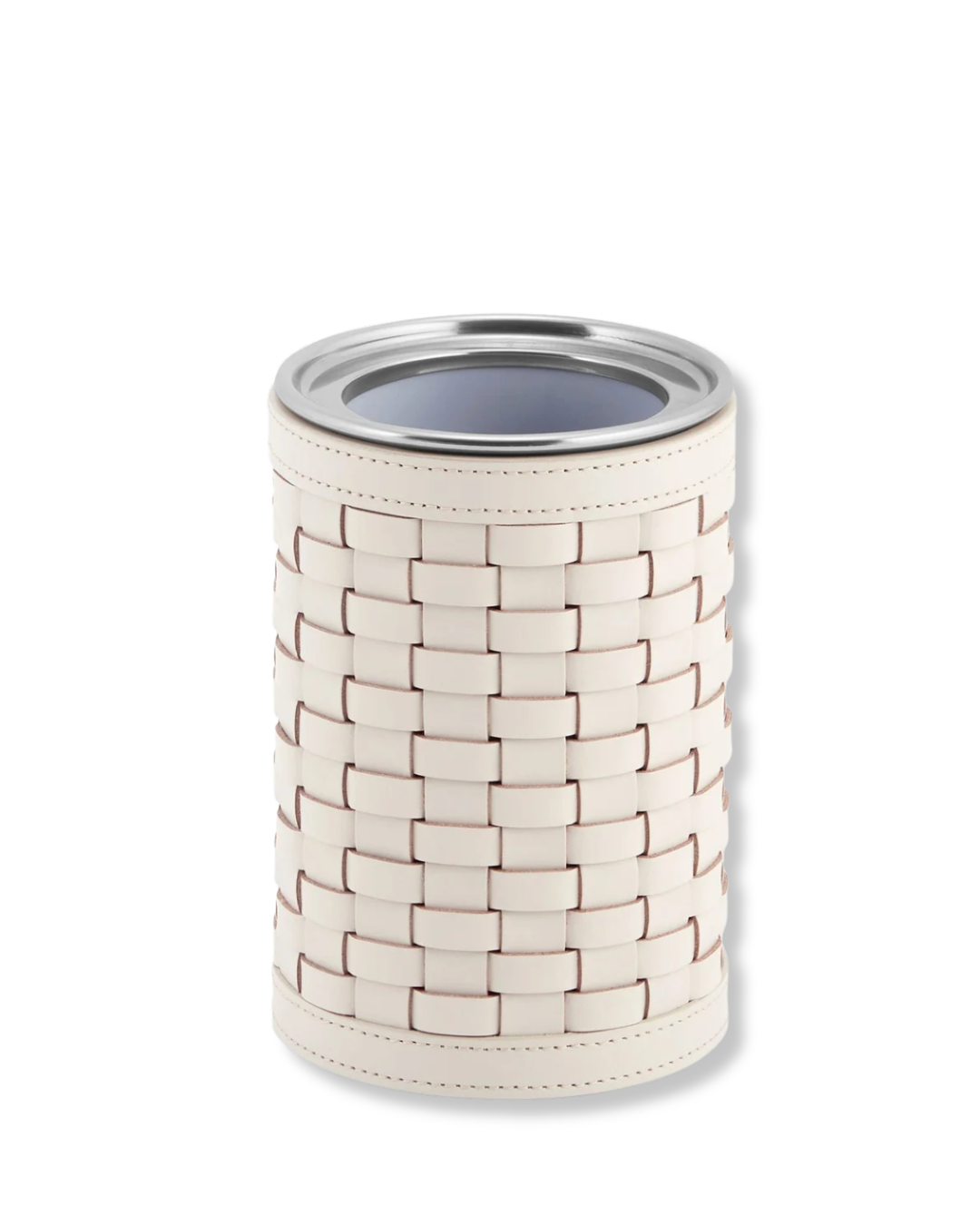 Refroidisseur de Bouteille Barcelona en Cuir Tressé White Outdoor-1