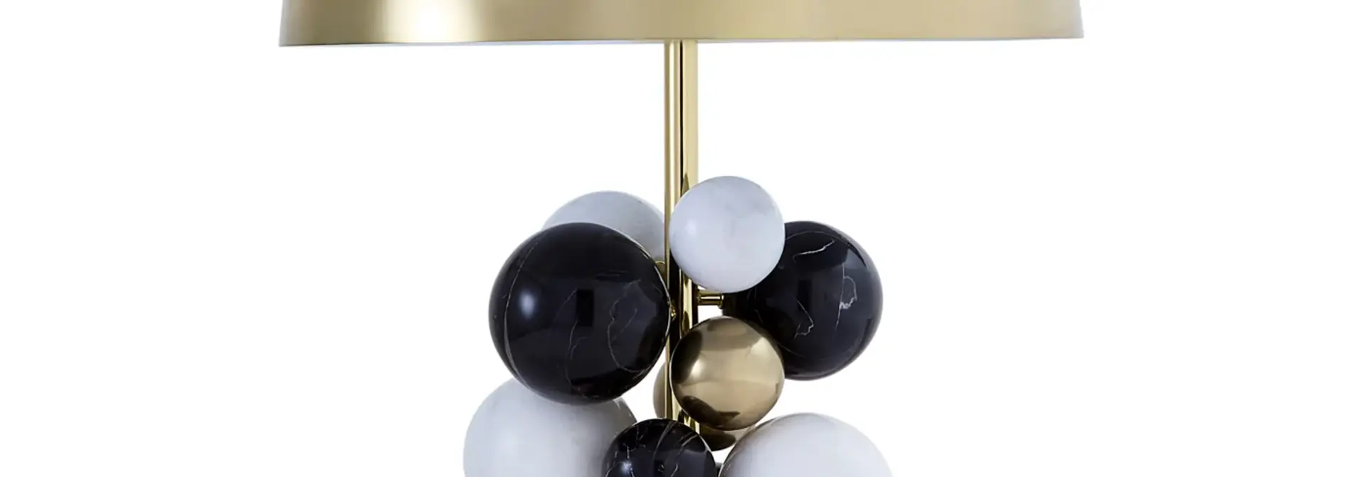 Globo Lampe de Table Noire/Blanche