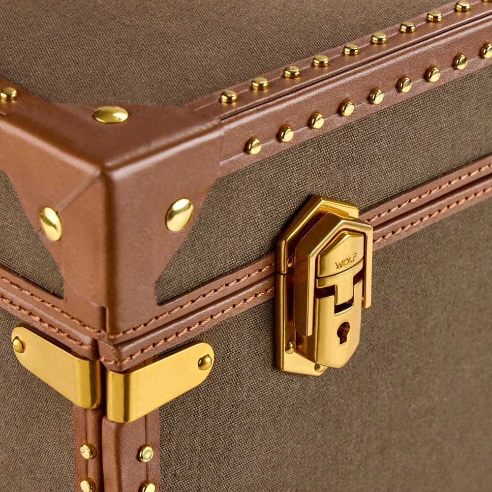 Ida Extra Large Jewelry Trunk in Khaki-6