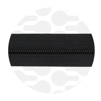 Zipper zoo Zwart | Spiraalrits