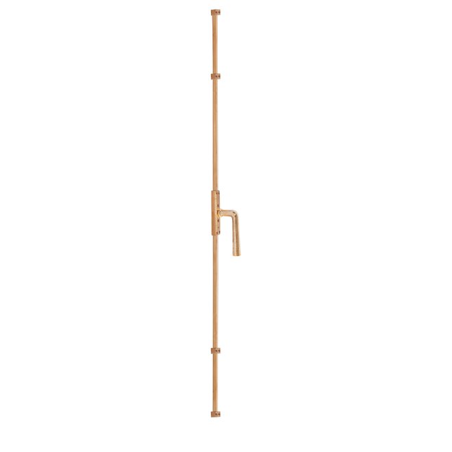 Dauby Dauby decoratief raambeslag "Pure Line type 1925+"  brons gepolijst  per stuk