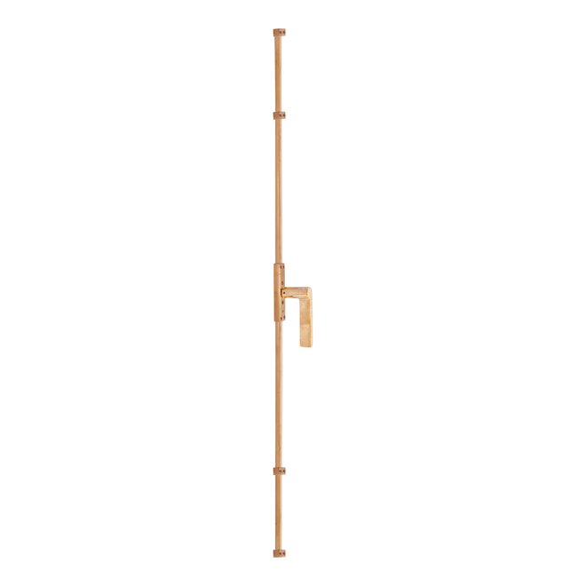 Dauby Dauby decoratief raambeslag "Pure Line type 1928"  brons gepolijst  per stuk