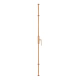 Dauby Dauby decoratief raambeslag "Pure Line L-vorm"  ruw brons gepolijst  per stuk