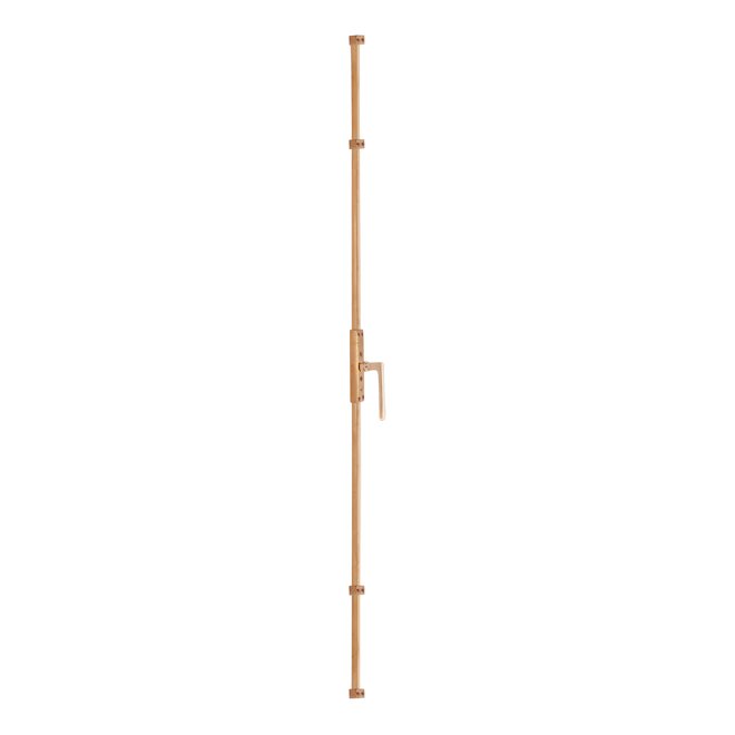 Dauby Dauby decoratief raambeslag "Pure Line L-vorm"  ruw brons gepolijst  per stuk