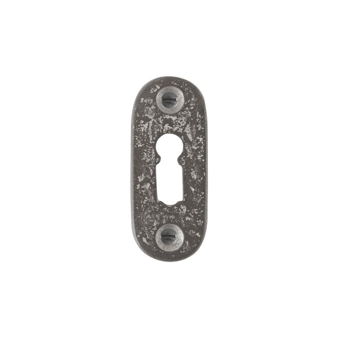 Dauby Dauby Pure Line sleutelrozet  ovaal ruw metaal 65X28mm per stuk