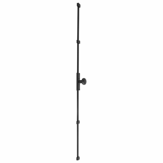 Dauby Dauby decoratief raambeslag "Pure Line rond"  verouderd ijzer - zwart  per stuk