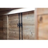 Dauby Dauby decoratief raambeslag "Pure Line T-vorm"  verouderd ijzer - zwart  per stuk
