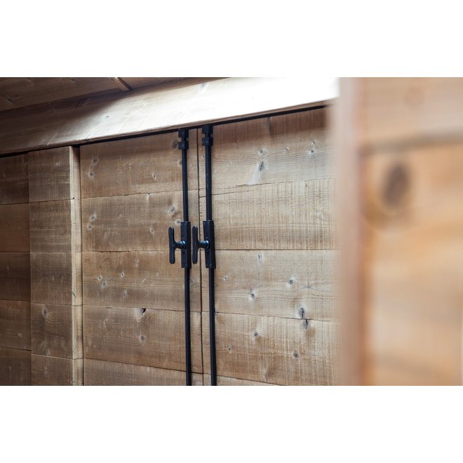 Dauby Dauby decoratief raambeslag "Pure Line T-vorm"  verouderd ijzer - zwart  per stuk