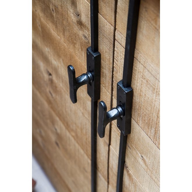 Dauby Dauby decoratief raambeslag "Pure Line T-vorm"  verouderd ijzer - zwart  per stuk