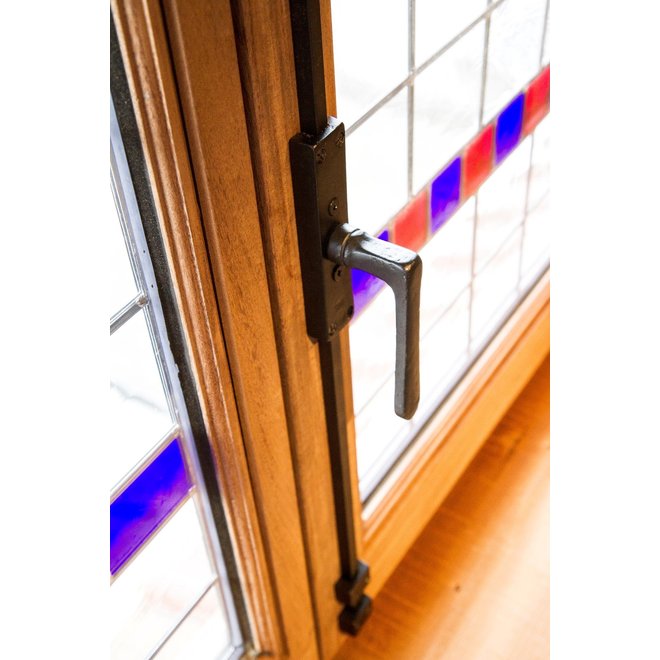 Dauby Dauby decoratief raambeslag "Pure Line L-vorm"  verouderd ijzer - zwart  per stuk