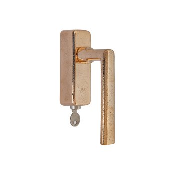 Dauby Pure Line raamklink type 1930 brons gepolijst Dauby Pure Line raamklink type 1930 brons gepolijst