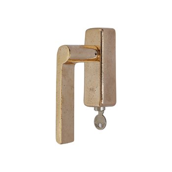 Dauby Pure Line raamklink type 1928 brons gepolijst Dauby Pure Line raamklink type 1928 brons gepolijst