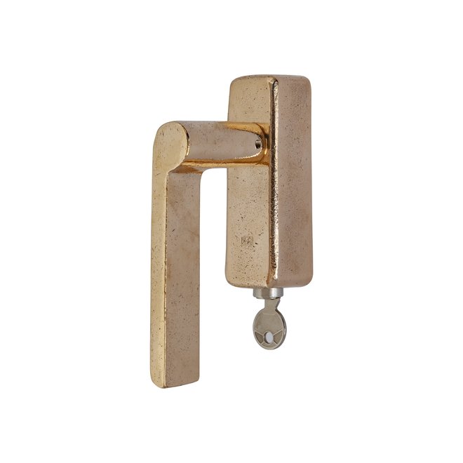 Dauby Dauby Pure Line raamklink type 1928 brons gepolijst afsluitbaar links per stuk