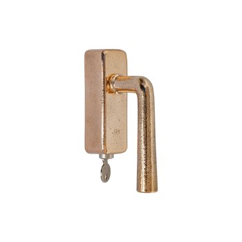 Dauby Pure Line raamklink type 1925 brons gepolijst Dauby Pure Line raamklink type 1925 brons gepolijst