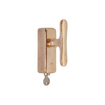 Dauby Pure Line raamklink T-vorm brons gepolijst Dauby Pure Line raamklink T-vorm brons gepolijst
