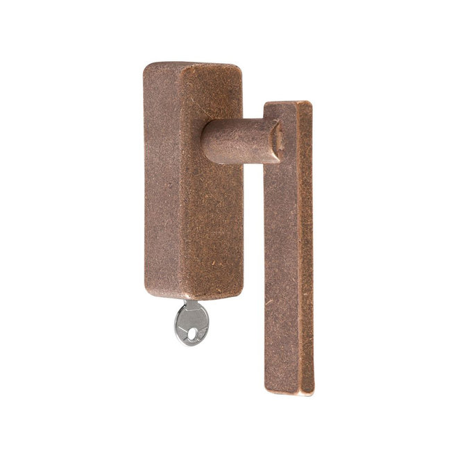 Dauby Dauby Pure Line raamklink type 2017 ruw brons afsluitbaar per stuk