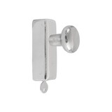Dauby Dauby Pure Line raamklink rond draai/kiep wit brons afsluitbaar per stuk