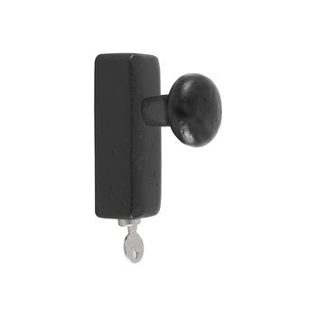 Dauby Pure Line raamknop rond draai/kiepraam zwart Dauby Pure Line raamknop rond draai/kiepraam zwart