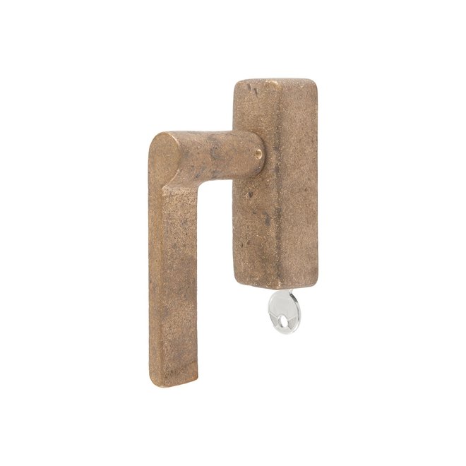 Dauby Dauby Pure Line raamklink type 1928 brons gepolijst afsluitbaar links per stuk