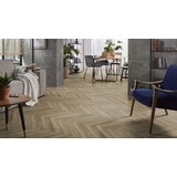 Ambiant Plak PVC vloer visgraat Light Brown