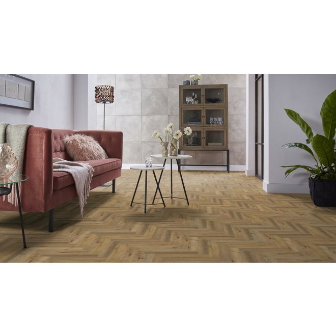 Ambiant Ambiant PVC vloer visgraat Dark Oak