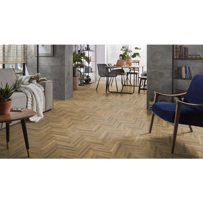 Ambiant Ambiant PVC vloer visgraat Dark Oak