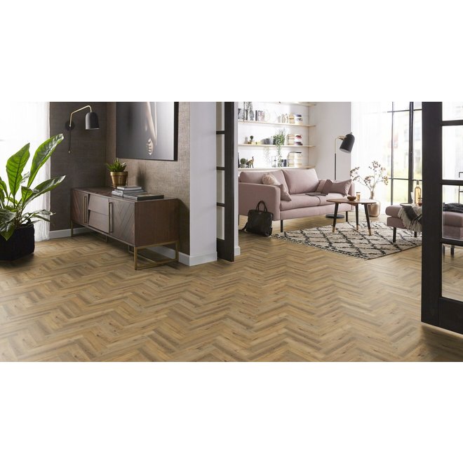 Ambiant Ambiant Klik PVC vloer visgraat Dark Oak