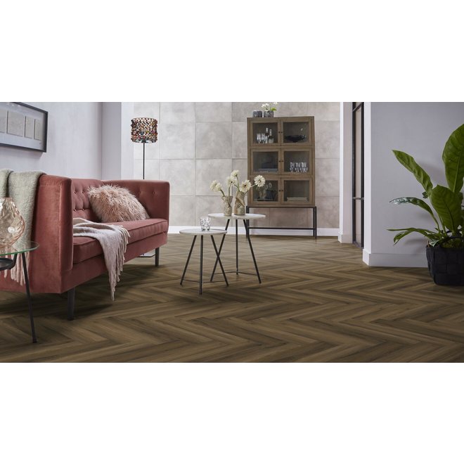 Ambiant Ambiant Klik PVC vloer visgraat Warm Brown