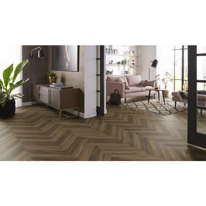 Ambiant Ambiant Klik PVC vloer visgraat Warm Brown
