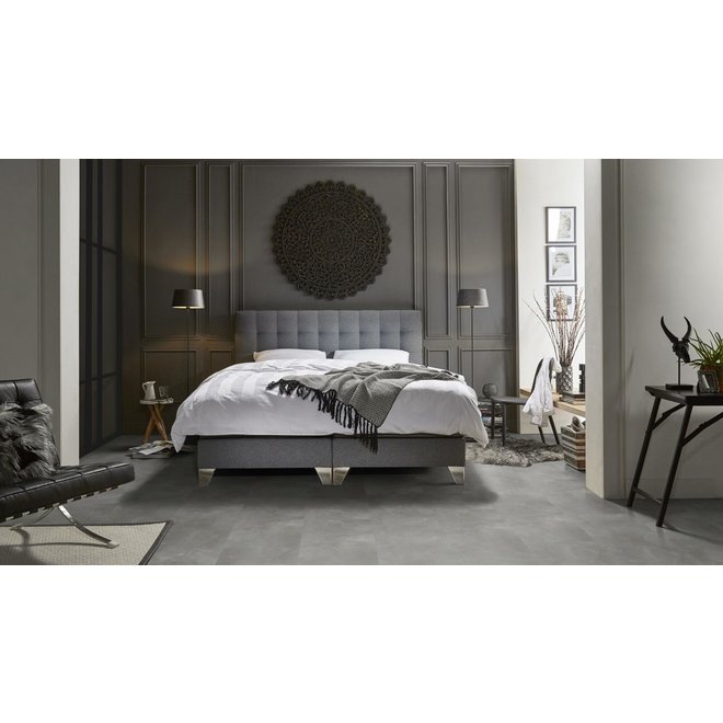 Ambiant Ambiant PVC vloer betonlook tegels 91x45,5cm kleur Dark Grey