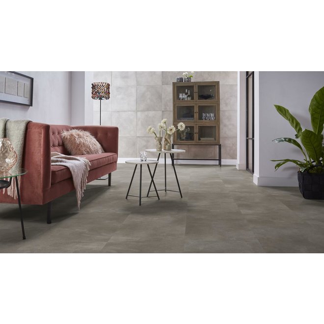 Ambiant Ambiant PVC vloer betonlook tegels 91x45,5cm kleur Warm Grey