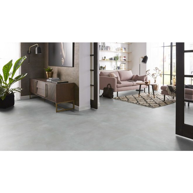 Ambiant Ambiant PVC vloer betonlook XL tegels 91,4 x 91,4cm kleur Light Grey