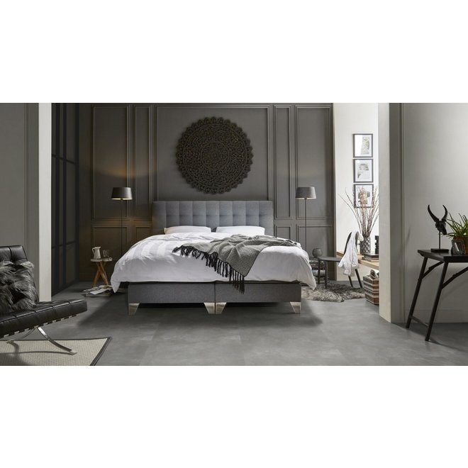 Ambiant Ambiant PVC vloer betonlook XL tegels 91,4 x 91,4cm kleur Dark Grey