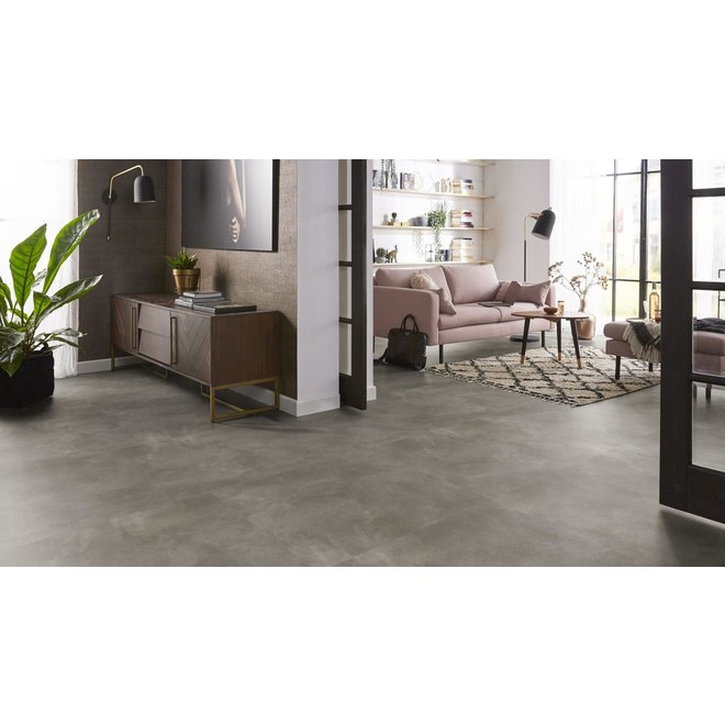 Ambiant Ambiant PVC vloer betonlook XL tegels 91,4 x 91,4cm kleur Warm Grey