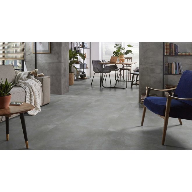 Ambiant Ambiant PVC vloer betonlook XL tegels 91,4x91,4cm kleur Grey