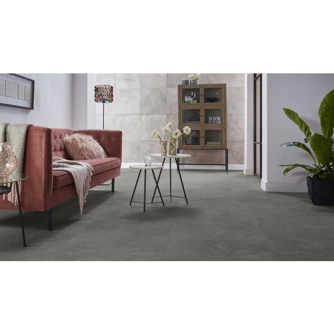 Ambiant Ambiant PVC vloer betonlook tegels 61x61cm kleur Grey