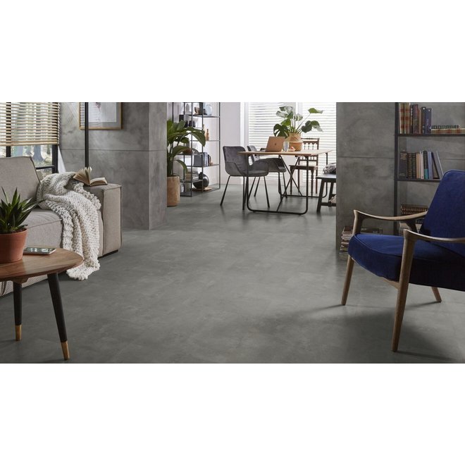 Ambiant Ambiant Klik PVC vloer betonlook tegels 61x61cm kleur Grey