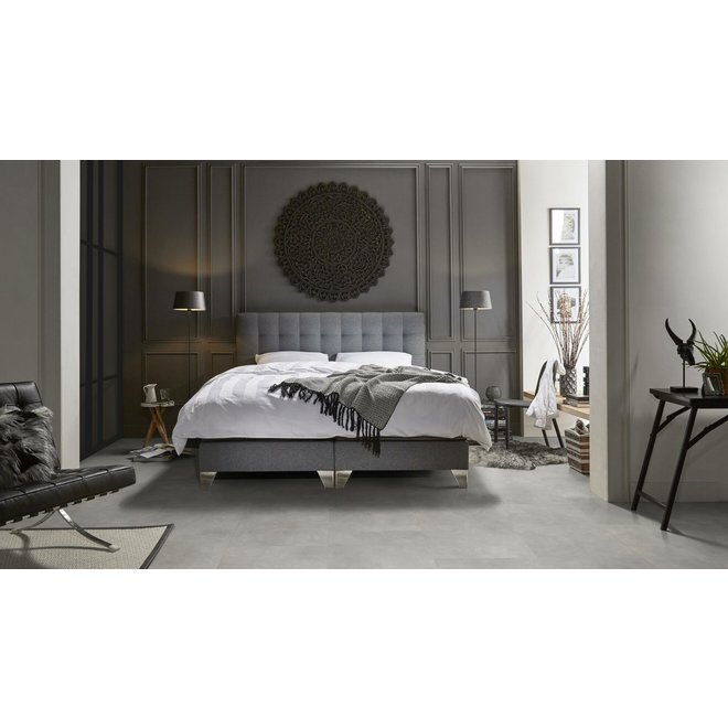 Ambiant Ambiant Klik PVC vloer betonlook tegels 61x61cm kleur Light Grey