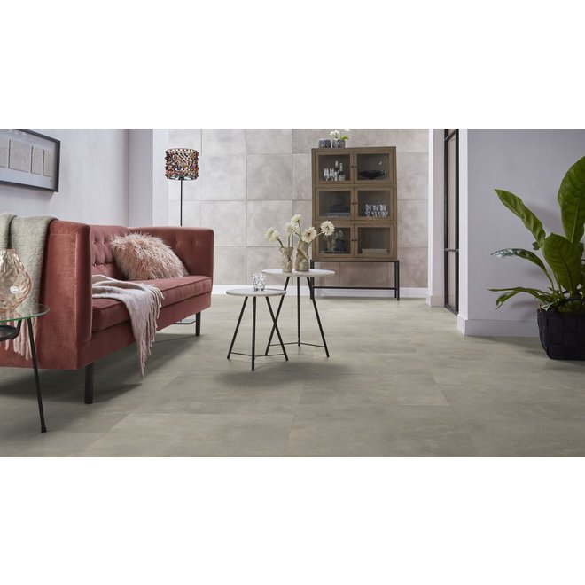 Ambiant Ambiant Klik PVC vloer betonlook tegels 61x61cm kleur Beige